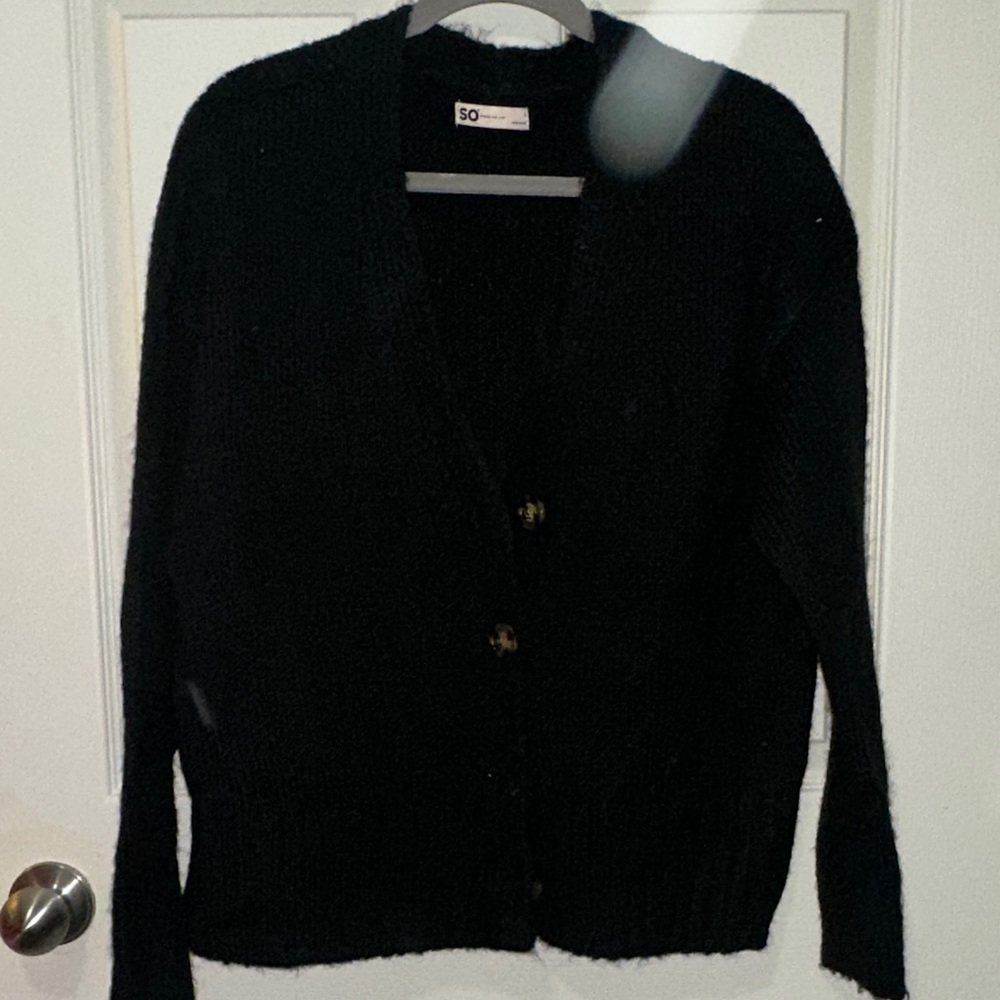 SO Women's Classic Black Cardigan